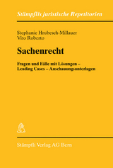 Sachenrecht - Stephanie Hrubesch-Millauer, Vito Roberto