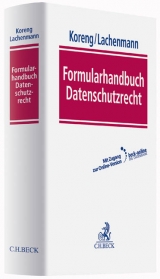 Formularhandbuch Datenschutzrecht - 