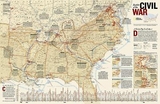 Battles Of The Civil War Flat - Maps, National Geographic