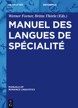 Manuel des langues de spécialité - 