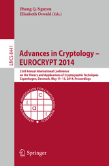 Advances in Cryptology – EUROCRYPT 2014 - 