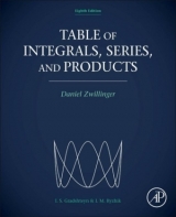 Table of Integrals, Series, and Products - Zwillinger, Daniel