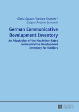 German Communicative Development Inventory - Gisela Szagun, Barbara Stumper, Satyam Antonio Schramm