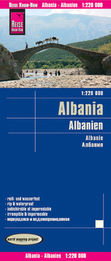 Reise Know-How Landkarte Albanien / Albania (1:220.000) - Reise Know-How Verlag Peter Rump