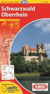 ADFC-Radtourenkarte 24 Schwarzwald Oberrhein 1:150.000, reiß- und wetterfest, GPS-Tracks Download und Online-Begleitheft - 