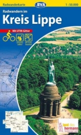 Radwanderkarte BVA Radwandern im Kreis Lippe 1:50.000, reiß- und wetterfest, GPS-Tracks Download - 