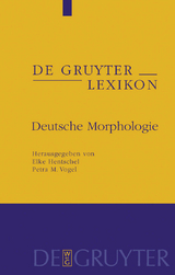Deutsche Morphologie -  Elke Hentschel,  Petra M. Vogel