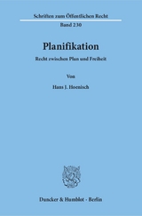 Planifikation. - Hans J. Hoenisch