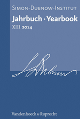 Jahrbuch des Simon-Dubnow-Instituts / Simon Dubnow Institute Yearbook XIII/2014 - 