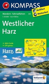 KOMPASS Wanderkarte Westlicher Harz - 