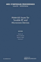 Materials Issues for Tunable RF and Microwave Devices: Volume 603 - Jia, Quanxi; Miranda, Félix A.; Oates, Daniel E.; Xi, Xiaoxing