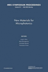 New Materials for Microphotonics: Volume 817 - Shin, Jung H.; Brongersma, Mark; Buchal, Christoph; Priolo, Francesco