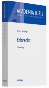 Erbrecht - Brox, Hans; Walker, Wolf-Dietrich