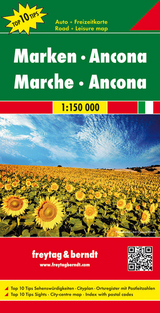 Marken - Ancona, Autokarte 1:150.000, Top 10 Tips