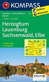 KOMPASS Wanderkarte Herzogtum Lauenburg - Sachsenwald - Elbe - 