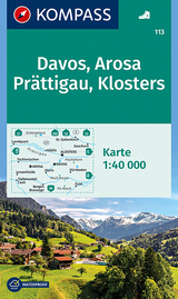 KOMPASS Wanderkarte Davos, Arosa, Prättigau, Klosters - KOMPASS-Karten GmbH