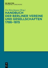 Handbuch der Berliner Vereine und Gesellschaften 1786–1815 - 