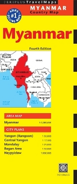 Myanmar Travel Map Fourth Edition - Periplus Editors