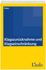 Klagszurücknahme und Klagseinschränkung - Agnes Paier