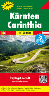 Kärnten, Autokarte 1:150.000, Top 10 Tips - Freytag-Berndt und Artaria KG
