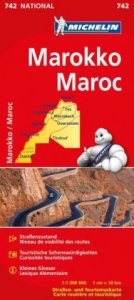 Michelin Karte Marokko. Maroc - 
