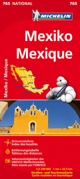 Michelin Karte Mexiko. Mexique - 