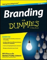 Branding For Dummies - Chiaravalle, Bill; Schenck, Barbara Findlay