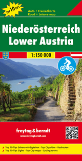 Niederösterreich, Autokarte 1:150.000, Top 10 Tips - 