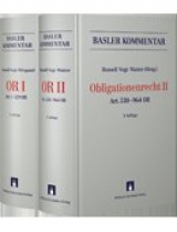 Basler Kommentar OR I + OR II - Honsell, Heinrich; Vogt, Nedim Peter; Watter, Rolf; Wiegand, Wolfgang