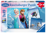 Ravensburger Kinderpuzzle - 09264 Abenteuer im Winterland - Puzzle für Kinder ab 5 Jahren, Disney Frozen Puzzle mit 3x49 Teilen - 