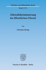 Altersdiskriminierung im öffentlichen Dienst. - Christian Hartig