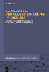 Verallgemeinerung im Diskurs - Daniel Schmidt-Brücken