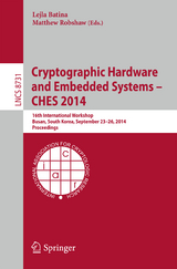 Cryptographic Hardware and Embedded Systems -- CHES 2014 - 