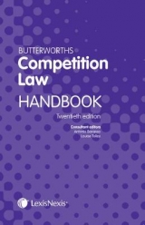 Butterworths Competition Law Handbook - Bavasso, Antonio