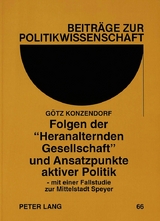 Folgen der «Heranalternden Gesellschaft» und Ansatzpunkte aktiver Politik - Götz Konzendorf