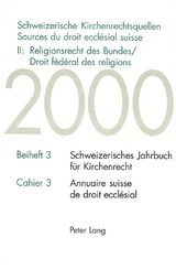 Schweizerische Kirchenrechtsquellen- Sources du droit ecclésial suisse- II: Religionsrecht des Bundes / Droit fédéral des religions - 