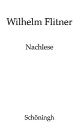 Nachlese - Wilhelm Flitner