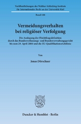 Vermeidungsverhalten bei religiöser Verfolgung. - Jonas Dörschner