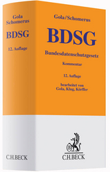 BDSG - Peter Gola, Christoph Klug, Barbara Körffer, Rudolf Schomerus