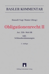 Basler Kommentar: Obligationenrecht II - Honsell, Heinrich; Vogt, Nedim Peter; Watter, Rolf