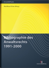 Bibliographie des Anwaltsrechts 1991-2000 - 