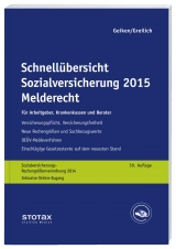 Schnellübersicht Sozialversicherung 2015 Melderecht - Manfred Geiken