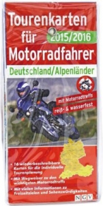 Tourenkarten für Motorradfahrer Deutschland/Alpenländer 2015/2016 - 