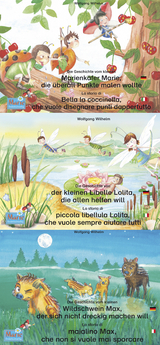 Marienkäfer Marie, Libelle Lolita, Wildschwein Max/ Deutsch-Italienisch//Bella la coccinella, libellula Lolita, cinghiale Max/Italiano-Tedesco. - Wolfgang Wilhelm