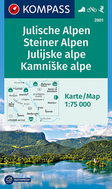 KOMPASS Wanderkarte Julische Alpen/Julijske alpe, Steiner Alpen/Kamniske alpe - 