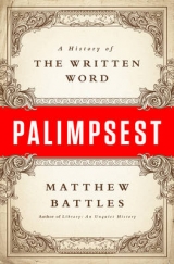 Palimpsest - Matthew Battles