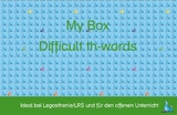 My Box - Difficult th-words - Cech-Melicher, Christina