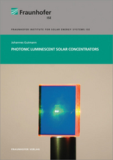 Photonic luminescent solar concentrators - Johannes Gutmann