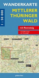 Wanderkarte Mittlerer Thüringer Wald - Gebhardt, Lutz