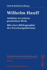 Wilhelm Hauff. Aufsätze zu seinem poetischen Werk - 